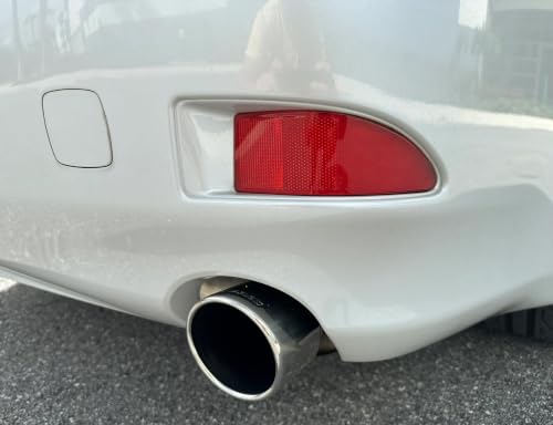 Image of iJDMTOY OE-Spec Red Lens Rear Bumper Reflector Lenses Compatible With 2006-2013 Lexus IS IS250 IS350, LH & RH Assembly
