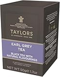 Taylors of Harrogate Earl Grey, Black Tea, Individually Wrapped Bags, 20 Count (Pack of 1), Fragrant, Delicate & Light, Caffeinated, Enjoy Hot or Iced, 20 Teabags