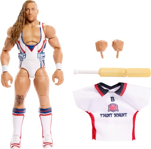 Figurine WWE Elite série 110 Butch Mattel haute précision pour vitrine de collection