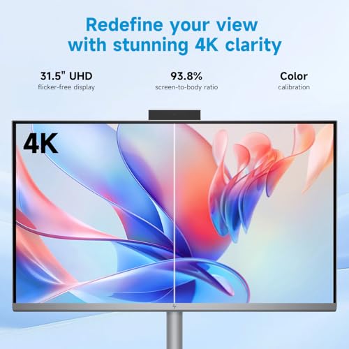 Image of HP OmniStudio X 32 AI All-in-One Desktop, 31.5 inch UHD (3840 x 2160) 550nits, Intel Ultra 7 155H (16-core), 64GB DDR5 RAM, 2TB SSD, Wi-Fi 6, Wireless Keyboard &Mouse, Win11 Home, w / 64GB USB Flash Drive