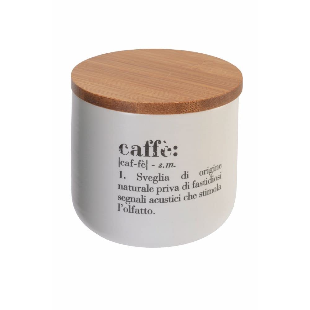 Zuccheriera Villa D'Este Tivoli In Vetro Con Cucchiaino Bamb&ugrave; - 500 Ml, Design Minimalista Bigismore