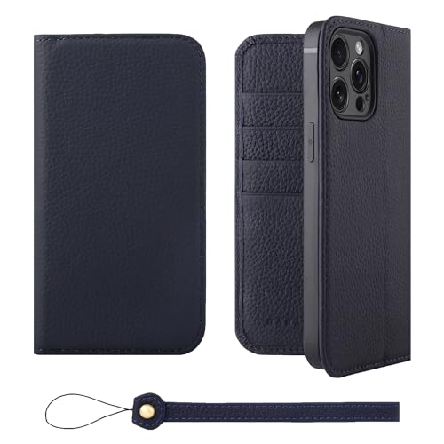 HANATORA for iPhone 15ProMax �P�[�X �蒠�^ �{�v �X�}�z�P�[�X �X�}�z �X�^���h �X�g���b�v �t�� �V�������N�J�[�t���U�[ �x���g�Ȃ� �}�O�l�b�g�Ȃ� �l�C�r�[ H0XA-15ProMax-Navy �M�t�g �a���� ���� �j��