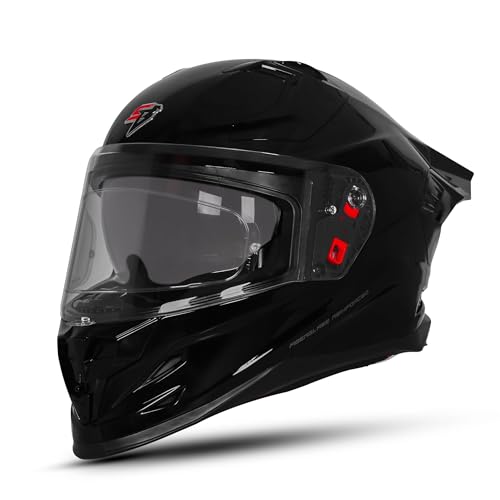 Image of Steelbird SBH-61 SXE Pinlock ISI and Dot Certified Full Face Helmet for Men and Women with Inner Silver Sunshield
