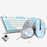 ♥ Le clavier mécanique adopte la conception ergonomique, les touches étagés, lisse lignes, le débogage scientifique, à l'aise, et plus propice à battre