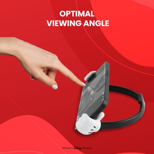 Disney Mickey Mouse Hands Cell Phone Holder With Bonus Decal Sticker- Cell Phone Stand For Desk Home/Office-Universal Desk Phone Stand Compatible With Android/Iphone And More- Red Mickey Decal #TOP3