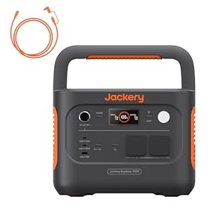 Jackery Explorer 1000 v2 Tragbare Powerstation mit 5M DC Solarpanel Verl?ngerungskabel, 1070Wh LiFePO4 Solargenerator, 1 Std. Schnellladung, LFP Powerstation für Outdoor Camping, Wohnmobil, Notfall