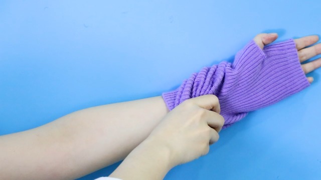 YATANAM Wool Blended Wrist Warmers Warm Fingerless Gloves Knit