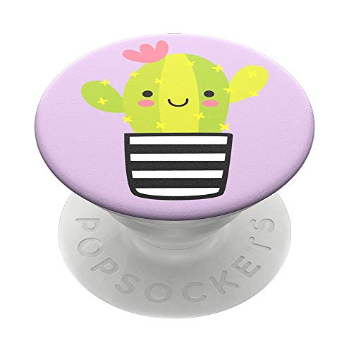 PopSockets PopGrip - Soporte y Agarre para Teléfonos Móviles y Tabletas con un Top Intercambiable - Cactus Pal