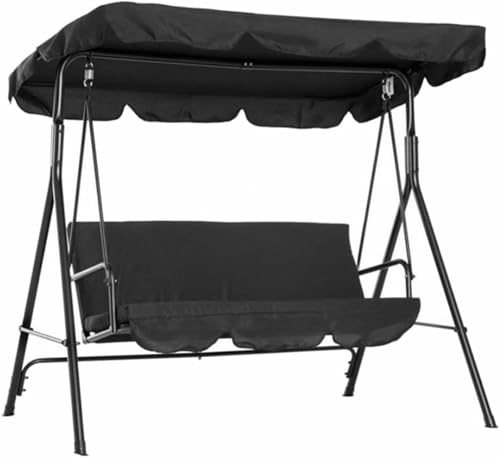 Auvent de remplacement beige de 164 cm pour swing de jardin extérieur - 6