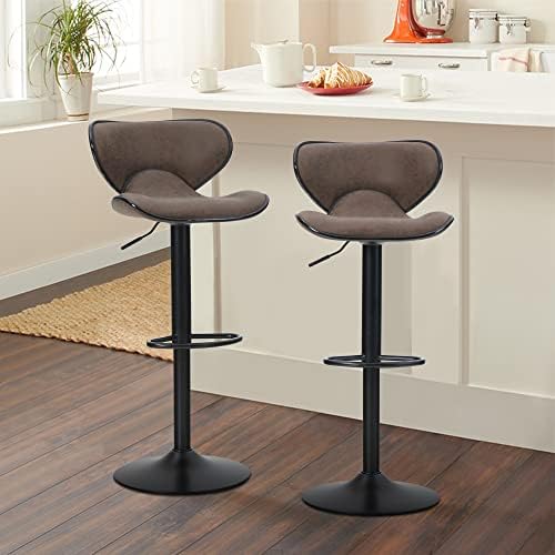 adjustable height counter stool with back