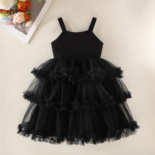 Toddler Girls Tulle Sleeveless Dress Tutu Princess Birthday