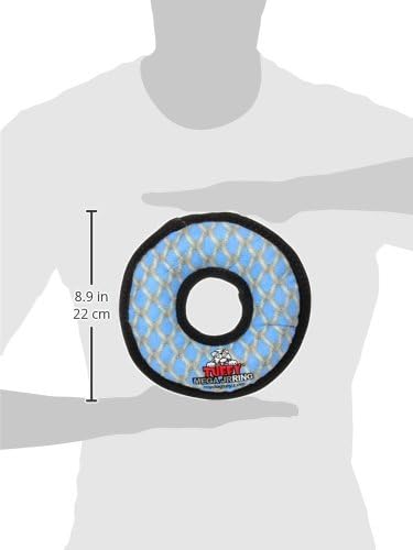 Miniatura 5 de TUFFY - Juguete suave para perros del mundo - MEGA Junior Ring-Chain Link - Chirriadores -Múltiples capas. Hecho duradero, fuerte y resistente.