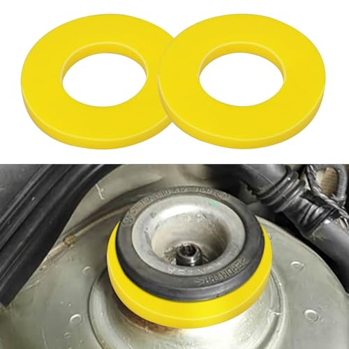 Wuyaoyao 2PCS Shock Bushings, Heavy Duty Suspension Bushings Rubber Ring for Shock Absorption & Noise Reduction, Shock-Absorbers Pad Buffer Damper Washers for Strut Tower Top Soundproof Sealing