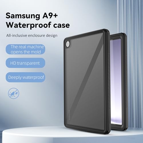 Snotme SAMSUNG GALAXY A9+ BLACK/CLEAR Waterproof Case For Samsung Galaxy Tab A9+ 11 Inch thumb #6