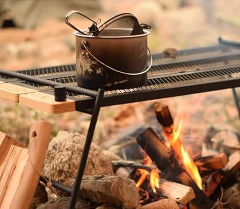 Amazon.co.jp: テキーラテーブル 焚き火の上で使用可能 ワンバイ