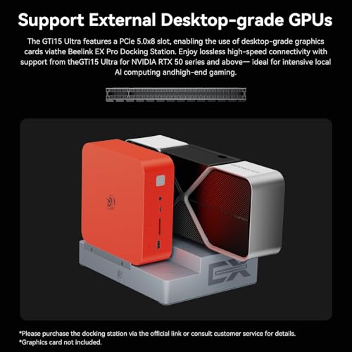 Image of Beelink GTi15 Mini PC, Intel Ultra 9 285H (up to 5.4GHz) 16C /16T