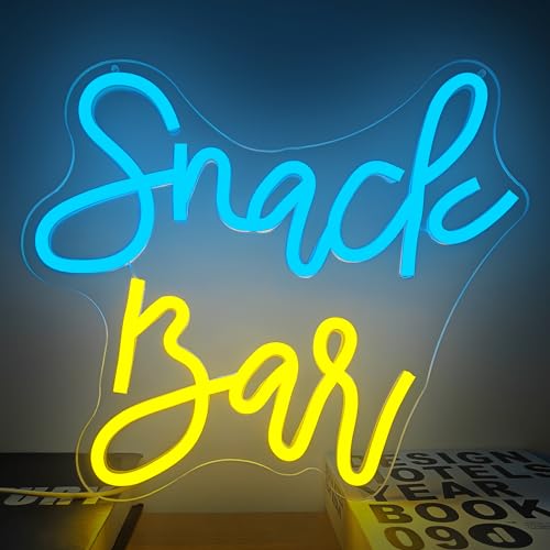 Image of Snack Bar Neon Sign for Wall Decor Neon Led Sign Dimmable Neon Light Up Sign for Club Cake Candy Shop Coffee Bars