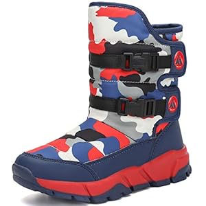 Mishansha Winterstiefel für Mädchen Jungen Winterschuhe Warm Gefüttert Winterboots Outdoor rutschfeste Schneestiefel Kinder