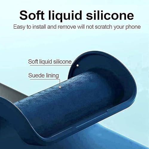 Image of Kapa Matte Protective Lens Flexible Back Cover for Oppo Reno 14 5G | Slim Silicone with Soft Lining Shockproof Full Body Bumper Case (Blue)