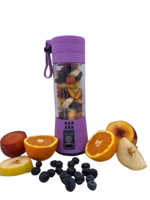MODAIO Portable Mini Juicer Blender for Milk Shakes, Fruit Juice and Smoothies, Six 3D Blades Ice Crushing Rechargeable wi...