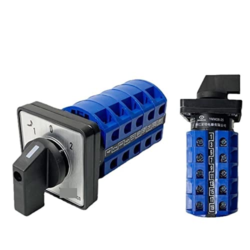 Interrupteur rotatif 3 positions LW26 pour stopper l'usure des contacts électriques 25A 690V