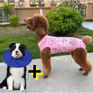 Image of Recovery Suit for Dogs After Surgery Dog Onesie Surgery Recovery Suit for Female Male Dogs Recovery Shirt for Abdominal Wounds or Skin Diseases Bodysuit Dogs Pajamas(SW,XS)