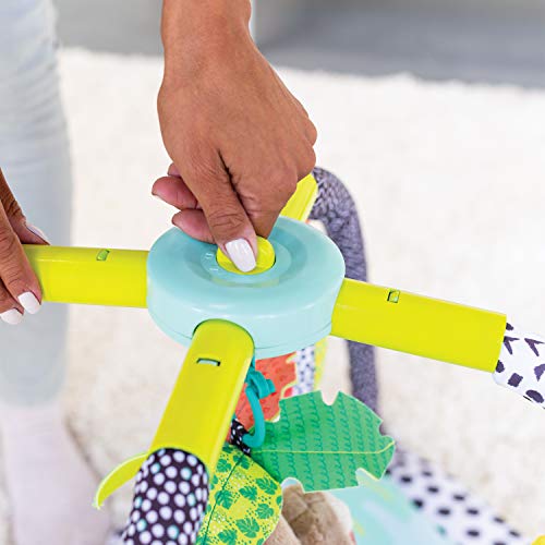 Infantino Milestones & Memories Twist and Fold Gym - Collapsible 4-in-1 Play Mat Stimulating, with 4 Modes and 4 Additional Sensory Toys for Infants and Toddlers, Multicoloured - Afbeelding 7