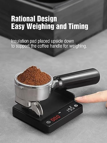 Coffee Scale, Espresso Scale,Weigh Digital Coffee Scale With Timer, 2Kg/0.1G High Precision Pour Over Hand Drip Scale Weighing Instrument Auto Mode(Led,Black,Rechargeable) #TOP5