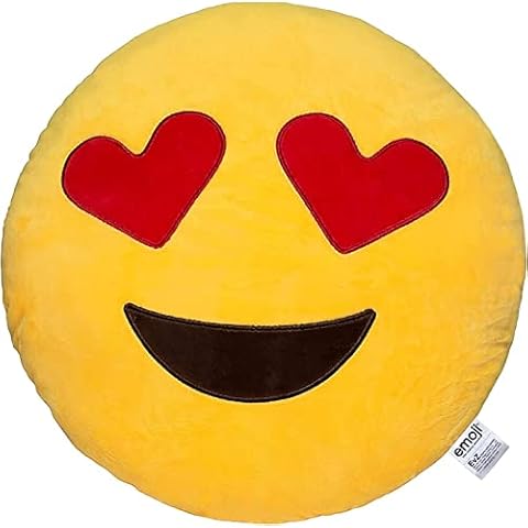 Cojín Emoji de Peluche Suave de 30,59 cm Cover
