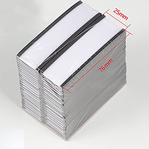 30 Pack Magnetic Label Holders with Clear Plastic Protectors for Metal Shelf Magnetic Labels and Labels (3" x 1") - Image 2
