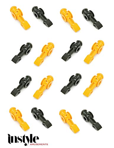 Foosball Accessories - Player Black/Yellow (set of 16)