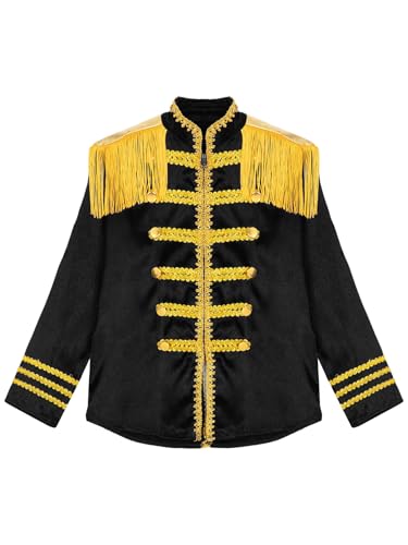 Kids Military Drummer Parade Jacket 60s 70s Hippie Music Star Uniform Halloween SGT Sergeant Pepper Coat3