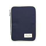 Carry-all Passport Document Travel Wallet and Bonus Free Travel Bag (Dark Blue)