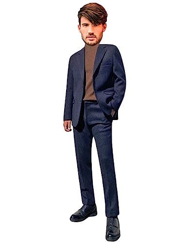 Costume homme tweed veste col tailleur pantalon pour en finir avec les tenues froissables