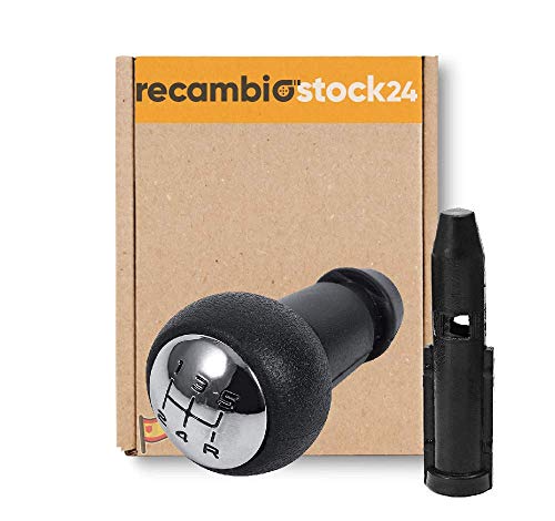 RS24 - RecambioStock24 Pomo palanca de Cambios con Adaptador para Fácil instalación para Citroen/Peugeot