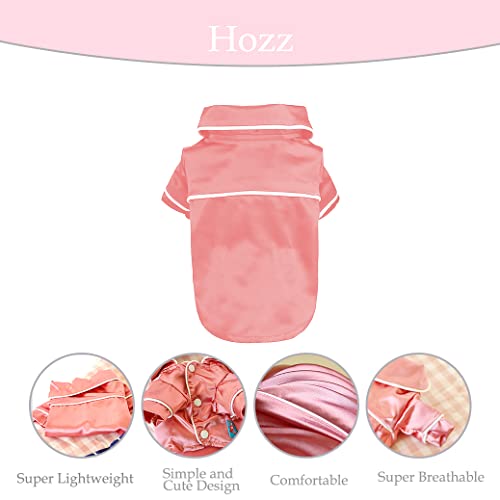 Hozz Dog Pajamas Clothes Small Dog Shirts Soft For Puppy Dogs Silk Shirt Clothing Pet Clothes Dogs Costumes Pink S #TOP3
