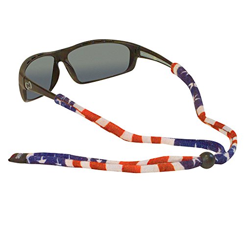 Chums Original LTD Polyester Standard End Eyewear Retainer, USA Flag, Standard