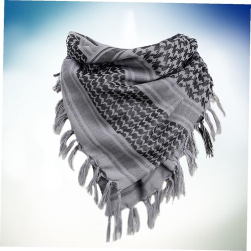 Bufanda táctica árabe de algodón de invierno con diseño cómodo unisex 6