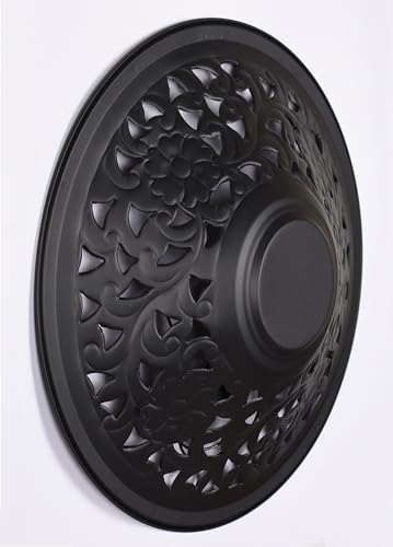 Image of BENE Akron Stainless Steel Indoor Modern Wall Light, E-27 Base Wall Lamp for Home Decor - Living Room, Bedroom, Hallway, Staircase, Balcony, 36 cm (Black, Pack of 2)
