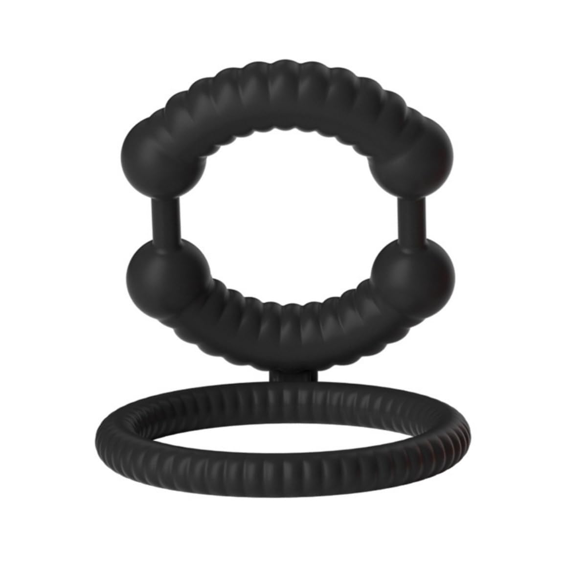 Men's (Black) Lightweight Silicone Resistance Training Ring For Endurance Practice, Compact Fitness Gear For Couple Yoga&Pilates (One Black)