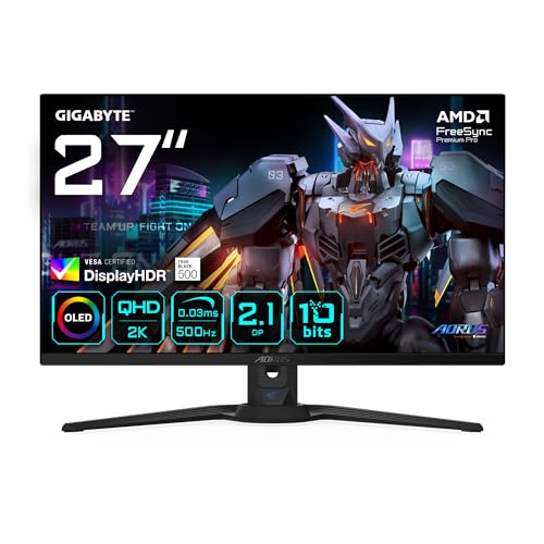 Gigabyte AORUS FO27Q5P OLED QHD Gaming-Monitor – 2560 x 1440