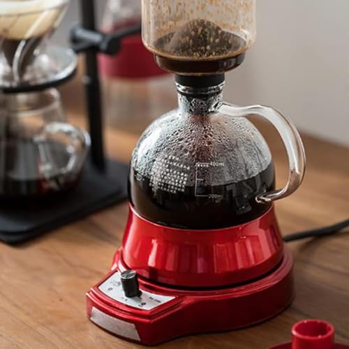 XDTKJDZ Siphon-Kaffeemaschine, Siphon-Vakuum-Kaffeekanne Aus Glas, 400 Ml Großes Fassungsvermögen, 2 Geschwindigkeitsstufen, Intelligente Zeitsteuerung, 1–4 Portionen Auf Einmal, Für Bar, Büro, Küche 3 XDTKJDZ Siphon-Kaffeemaschine, Siphon-Vakuum-Kaffeekanne Aus Glas, 400 Ml Großes Fassungsvermögen, 2 Geschwindigkeitsstufen, Intelligente Zeitsteuerung, 1–4 Portionen Auf Einmal, Für Bar, Büro, Küche