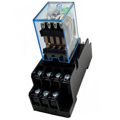 Evite sobrecargas en PLC con el relé de 24 V CC MY4N-J de 14 pines con aislamiento y LED