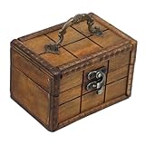 Usage domestique et commercial : adapté à un usage personnel et commercial, il sert de solution d'affichage et de stockage élégante pour les bijoux, le coffre de pirate, le grand coffre au trésor