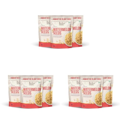 Image of KitchenSmith Premium Watermelon Seeds - Pack of 9 (200gm Each) | A Nutrient-Rich Superfood For Energy | Digestion & Overall Wellness | High In Protein | Raw Watermelon Seeds