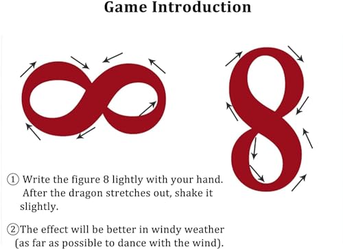 TFG - Ttfd Ribbon Streamers Washable Silk Dancing Dragon Outdoor Fitness Dragon Dance Ribbon Traditional Folk Toys(D,8m/26.2ft)