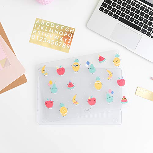 Mr. Wonderfull Apple MacBook Pro 13.3 inch (2016) Clear Case with Fruit Design, White, Macbook Pro 2016 13,3" - Image 3