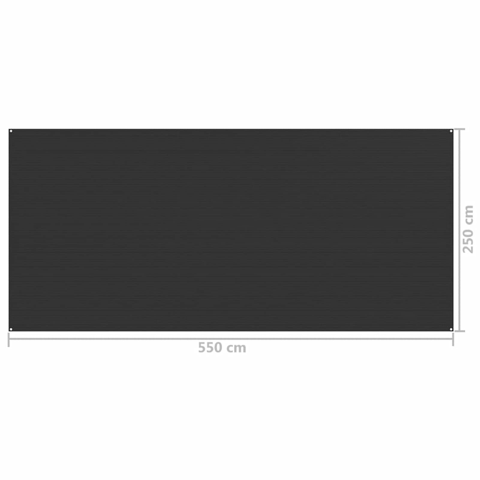 Mogou Dywan namiotowy, dywan do przedsionka namiotowego, plandeka kempingowa, przedsionek namiotowy, dywan na kemping, do użytku na zewnątrz, plandeka podłogowa, podkładka pod namiot, 250 x 550 cm, antracyt