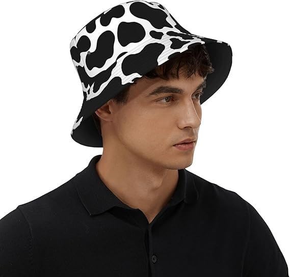 Image of Dujunex American Flag Stars Bucket Hat Summer Travel Beach Sun Hats Outdoor Cap for Women Man