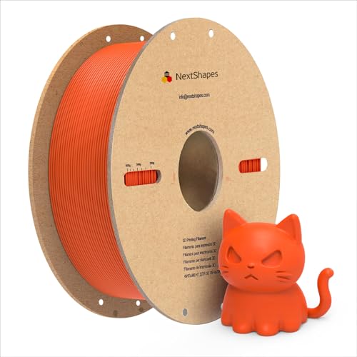 NextShapes PETG Filament 1.75mm, 1kg Spool, petg Orange